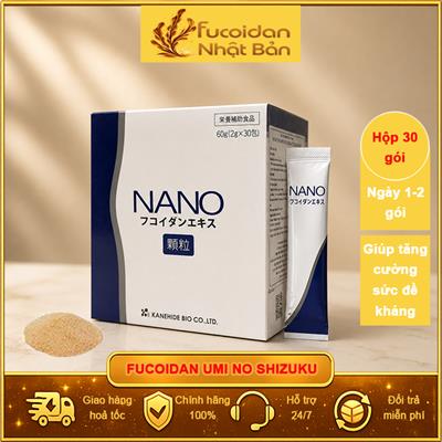 Nano Fucoidan Chính Hãng Nhật Bản. Hộp 30 gói
