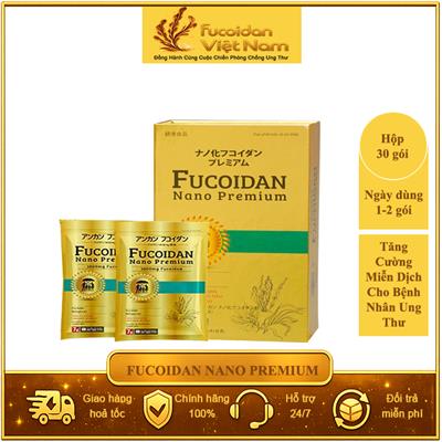 Fucoidan Nano Premium Hỗ trợ điều trị ung thư Hộp 30 gói